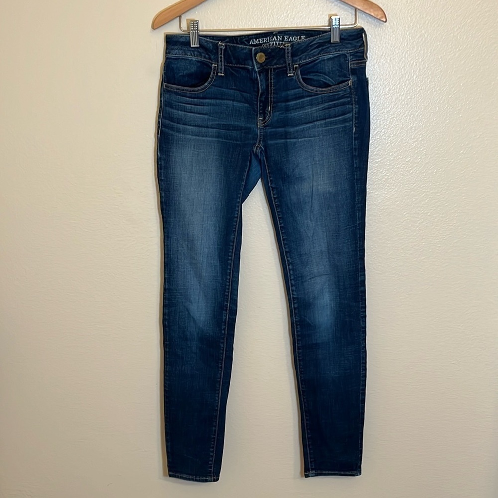 American Eagle Outfitters Blue Super Stretch Jeggings